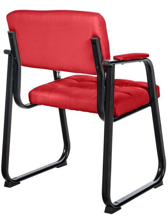 Silla de visita Canada B piel sintética, rojo