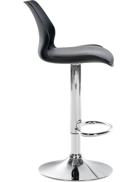 Taburete de bar Gilbert plástico, negro