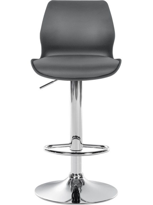 Taburete de bar Gilbert plástico, gris