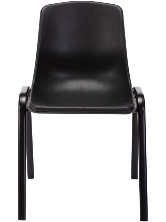 Silla apilable Nowra plástico, negro Silla apilable Nowra plástico, negro