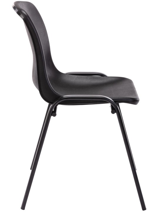 Silla apilable Nowra plástico, negro Silla apilable Nowra plástico, negro
