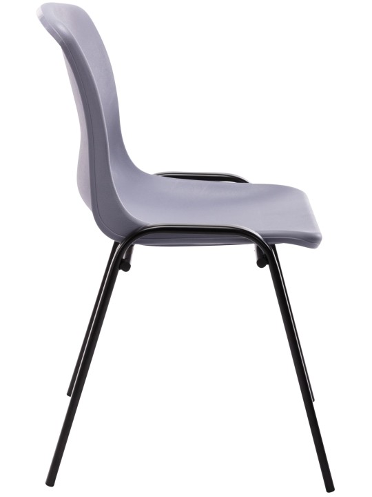Silla apilable Nowra plástico, gris
