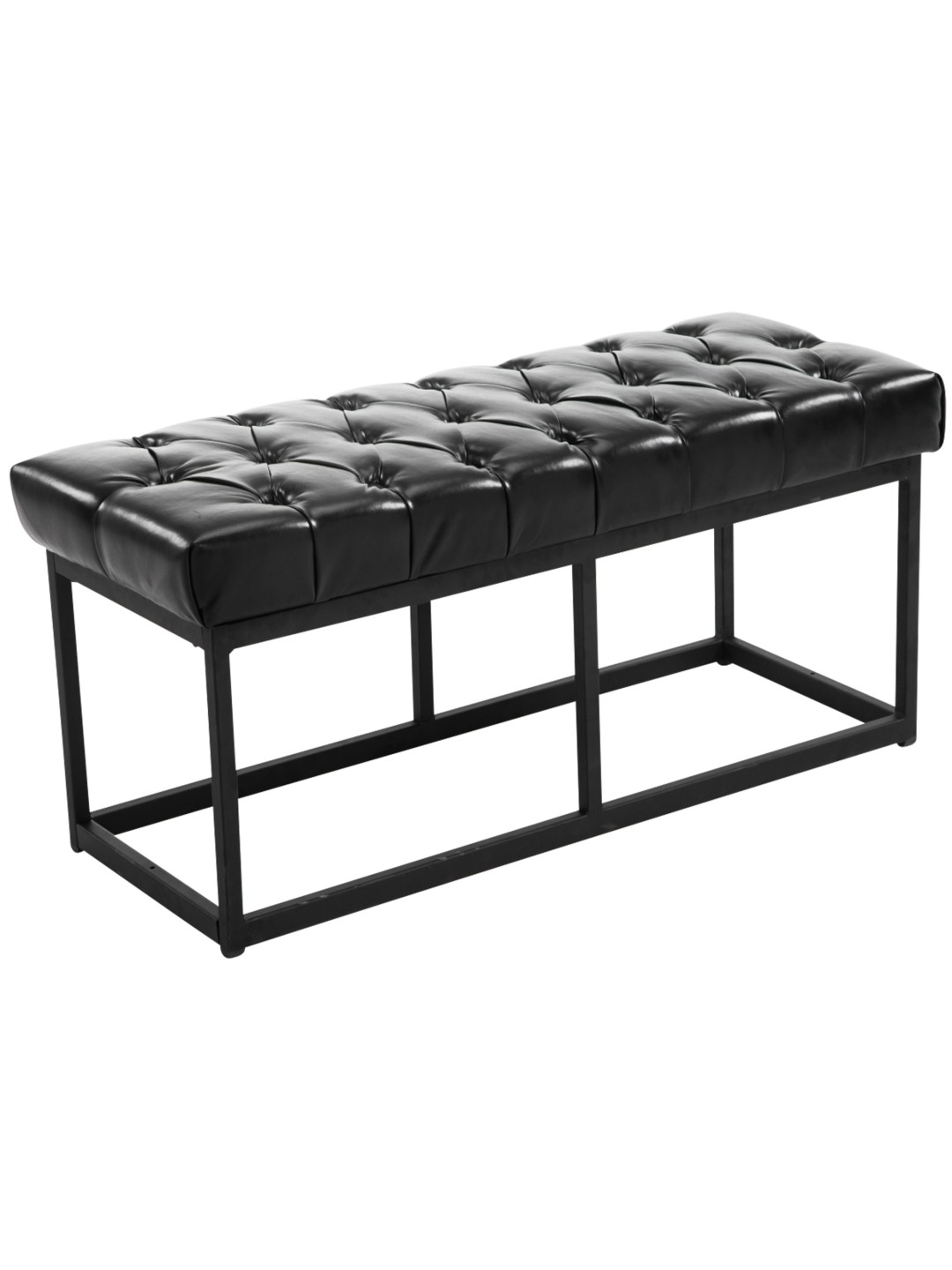 Banco Amun cuero artificial B100, negro