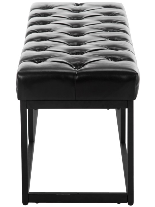 Banco Amun cuero artificial B100, negro