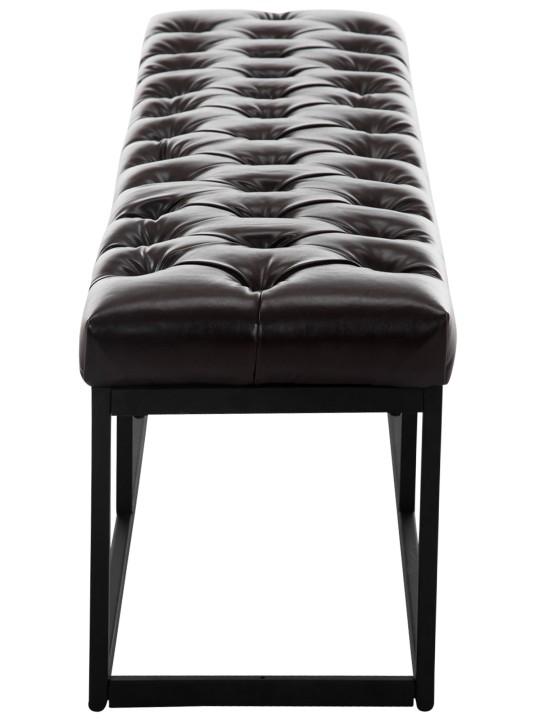 Banco Amun cuero artificial B150, marrón