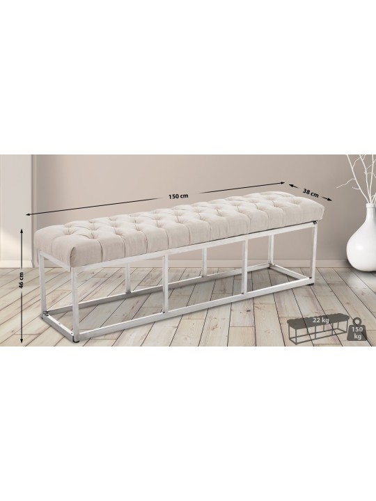 Banco Amun tela E150, crema