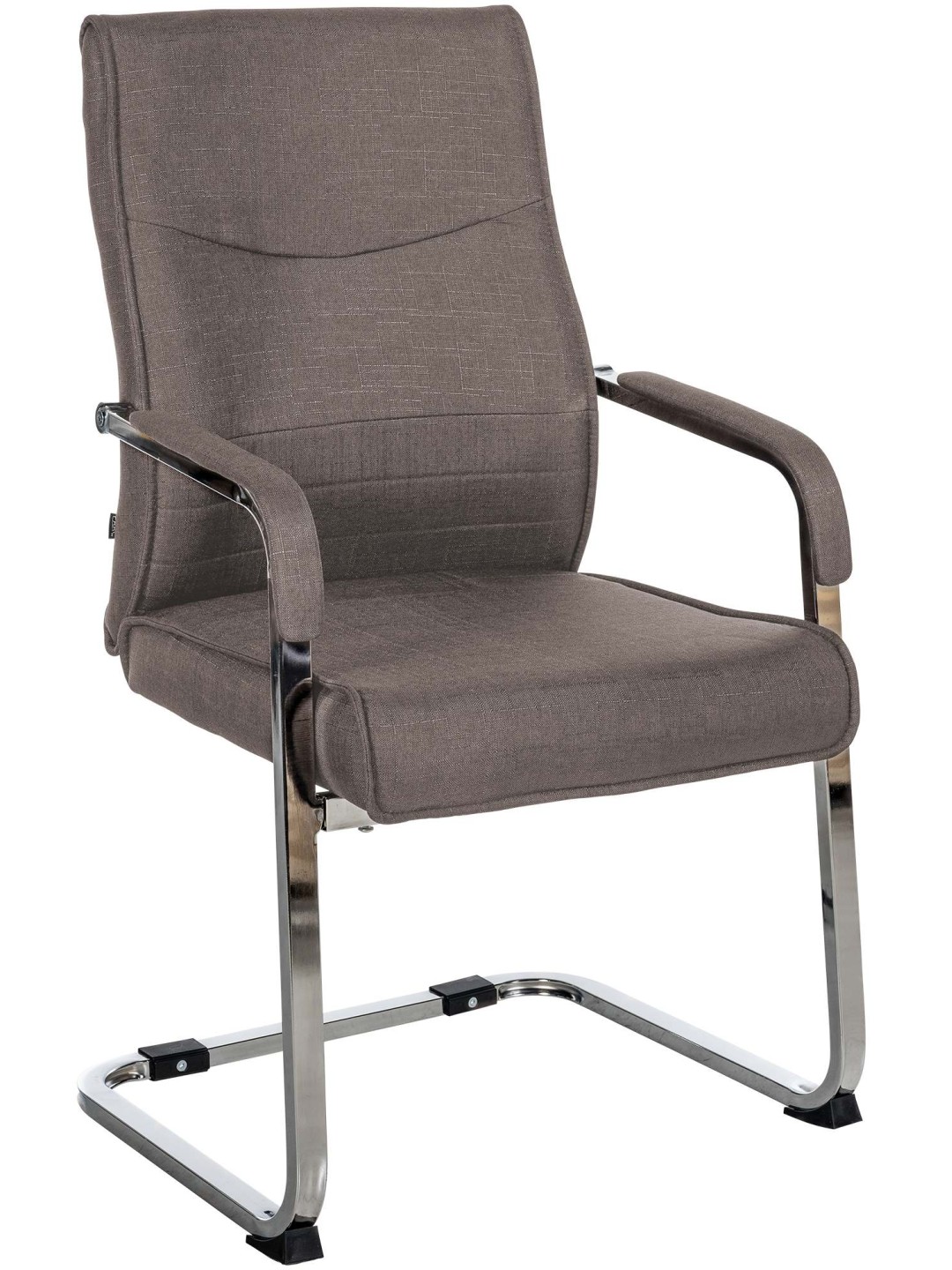 Silla de visita Hobart tela, gris oscuro