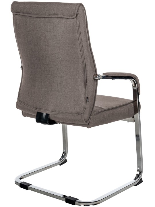 Silla de visita Hobart tela, gris oscuro