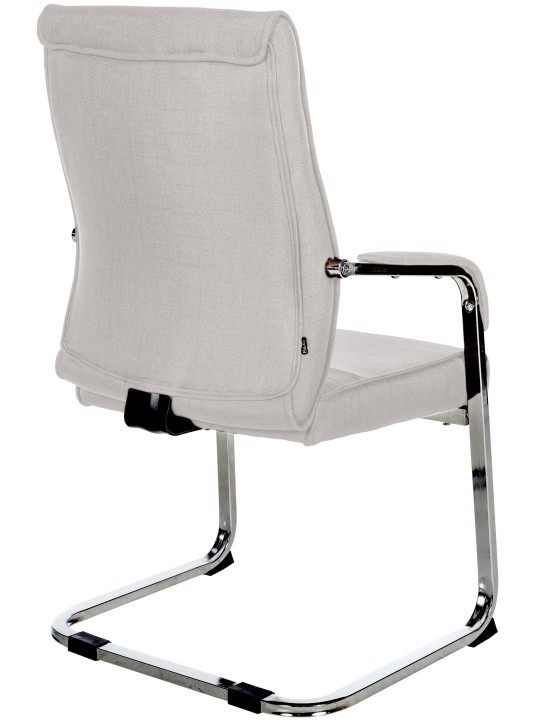 Silla de visita Hobart tela, gris