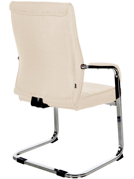 Silla de visita Hobart tela, crema