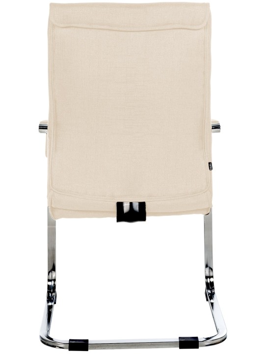 Silla de visita Hobart tela, crema