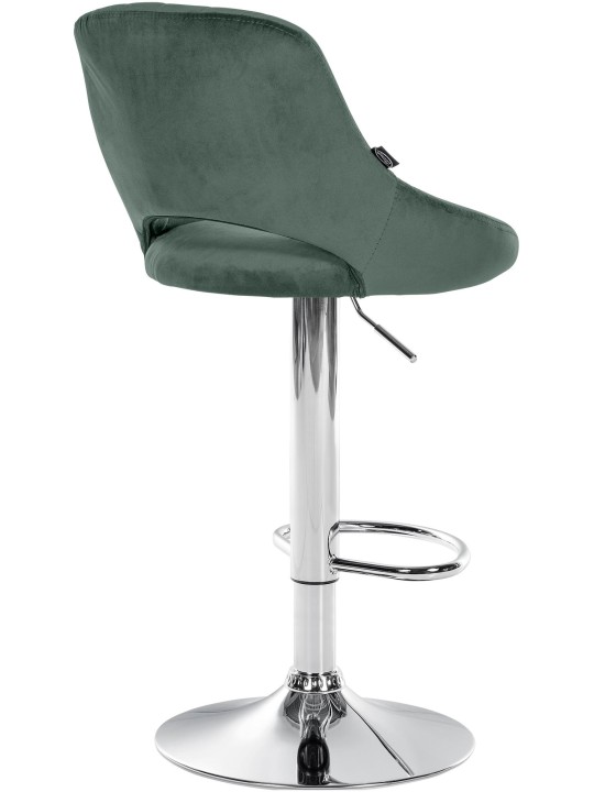 Juego de 2 taburetes de bar Milet terciopelo C, verde