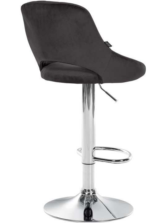 Juego de 2 taburetes de bar Milet terciopelo C, negro