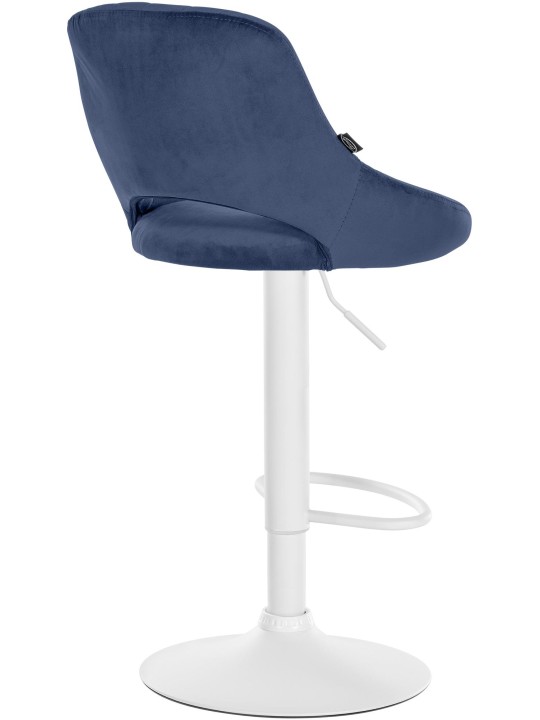 Juego de 2 taburetes de bar Milet terciopelo W, azul