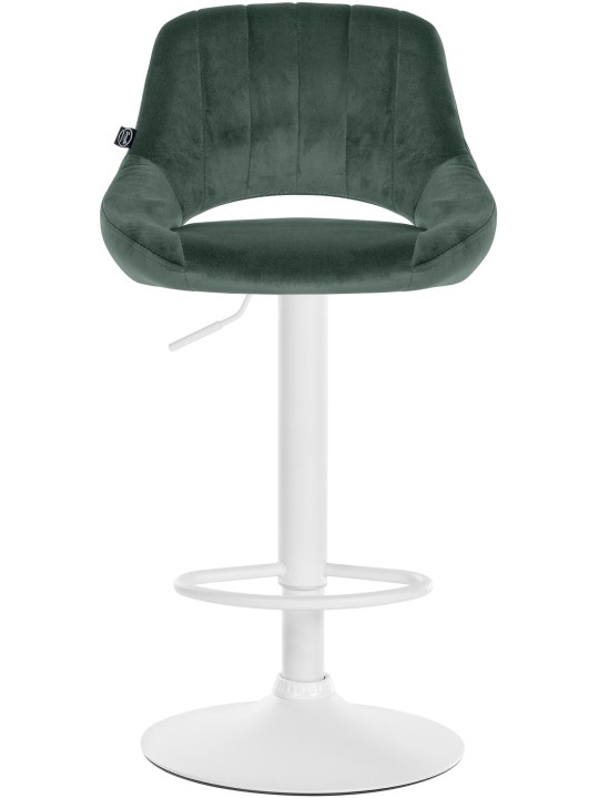 Juego de 2 taburetes de bar Milet terciopelo W, verde Juego de 2 taburetes de bar Milet terciopelo W, verde