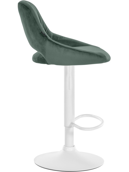 Juego de 2 taburetes de bar Milet terciopelo W, verde Juego de 2 taburetes de bar Milet terciopelo W, verde