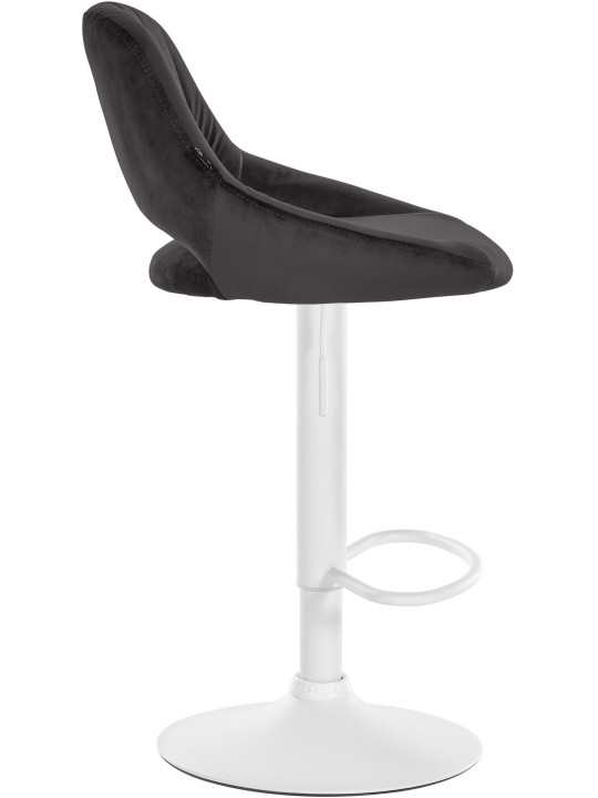 Juego de 2 taburetes de bar Milet terciopelo W, negro