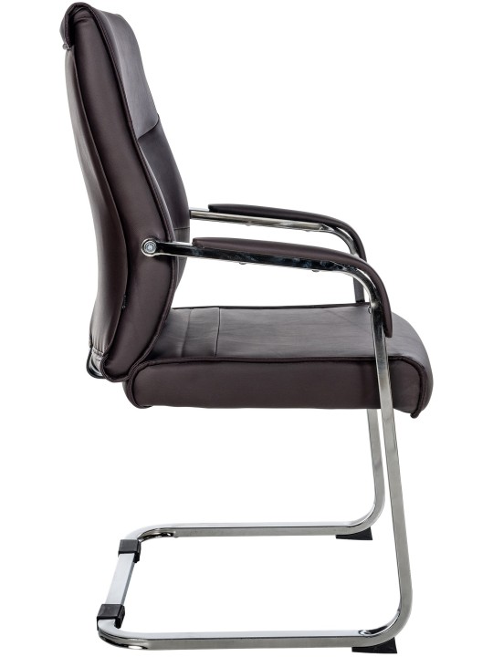 Juego de 2 sillas para visitas Hobart, marrón