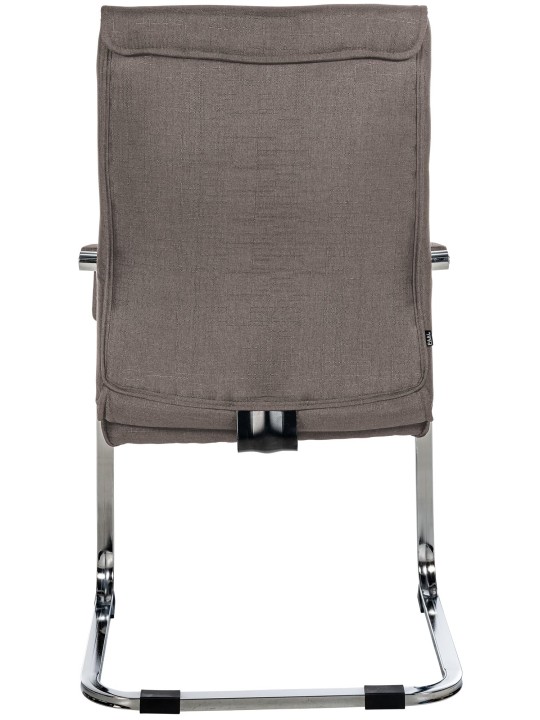 Juego de 2 sillas de visita tela Hobart, gris oscuro