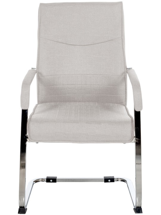 Juego de 2 sillas de visita tela Hobart, gris