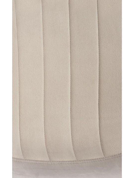 Silla de comedor Baxter de terciopelo, gris