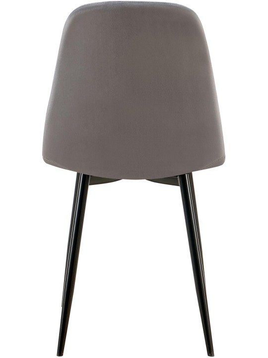 Silla de comedor Baxter de terciopelo., gris oscuro Silla de comedor Baxter de terciopelo., gris oscuro