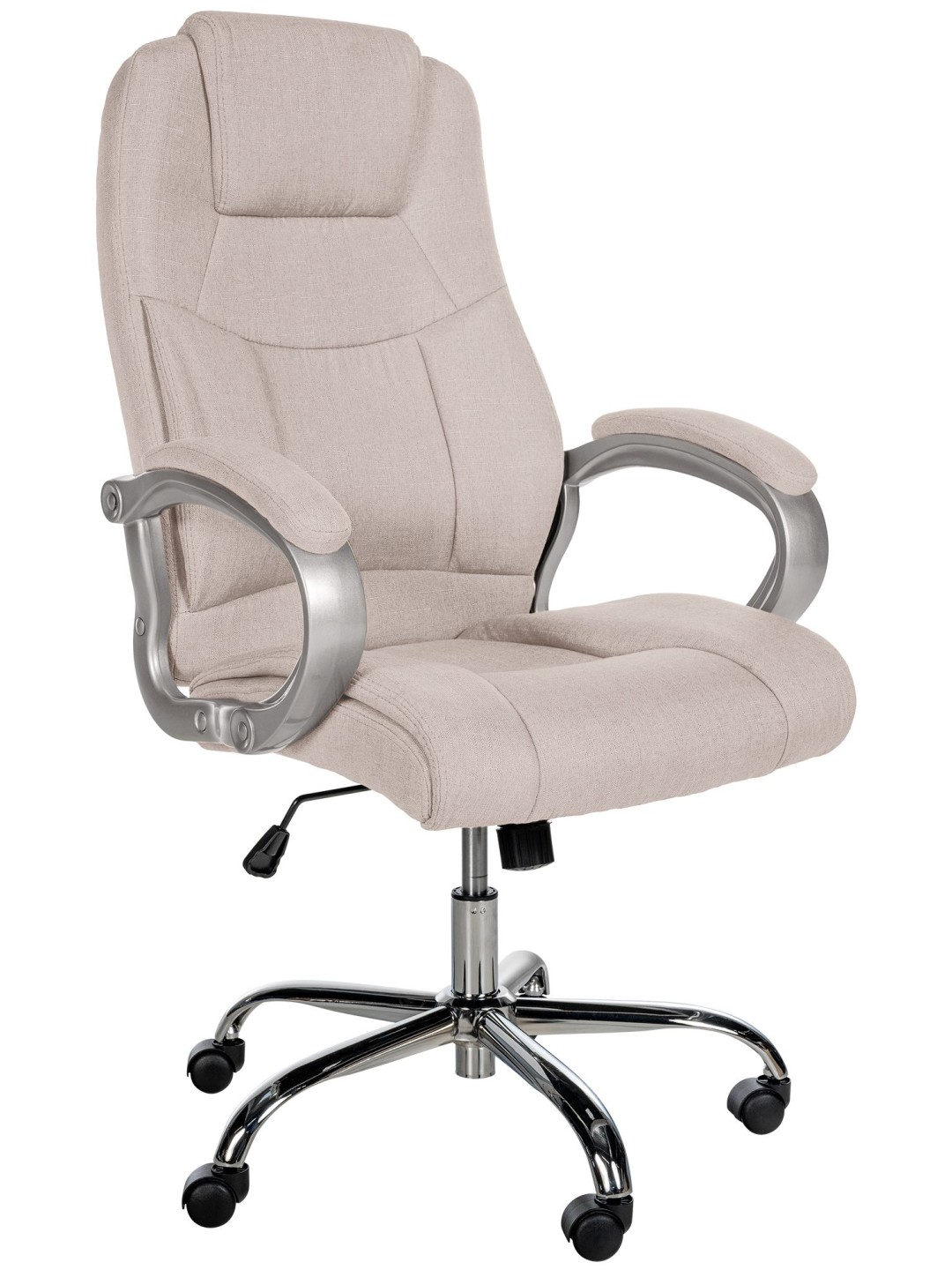Silla de oficina BIG Apollo tela, crema