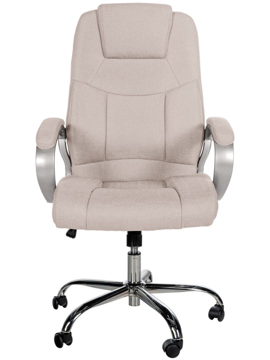 Silla de oficina BIG Apollo tela, crema