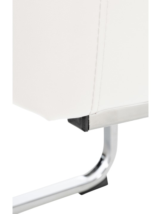Silla Puka piel sintética, blanco