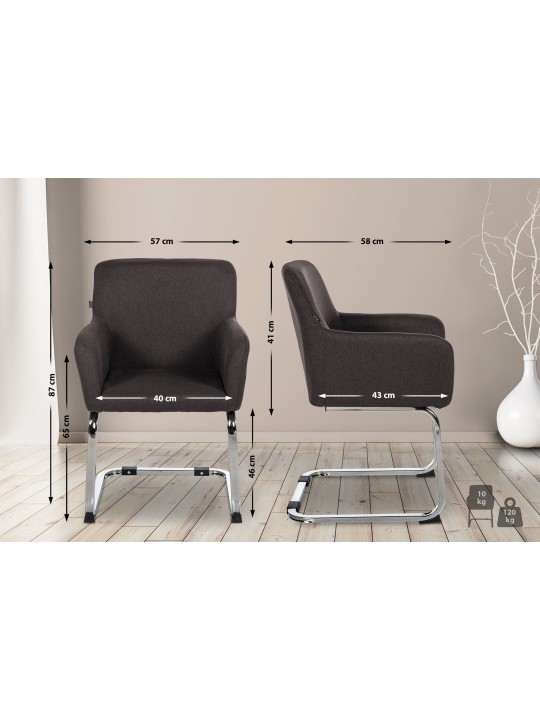 Silla Puka tela, negro