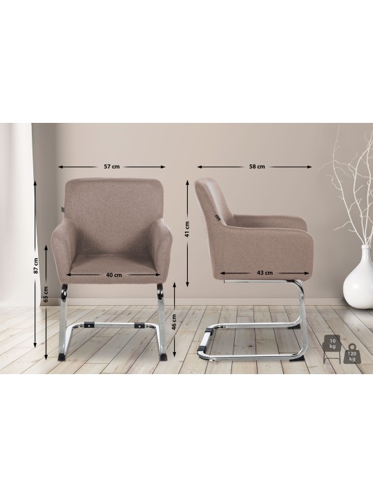 Silla Puka tela, taupe Silla Puka tela, taupe