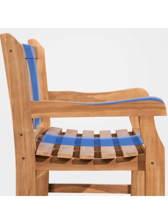 Banco de teca Jackson 120 cm con funda, teca