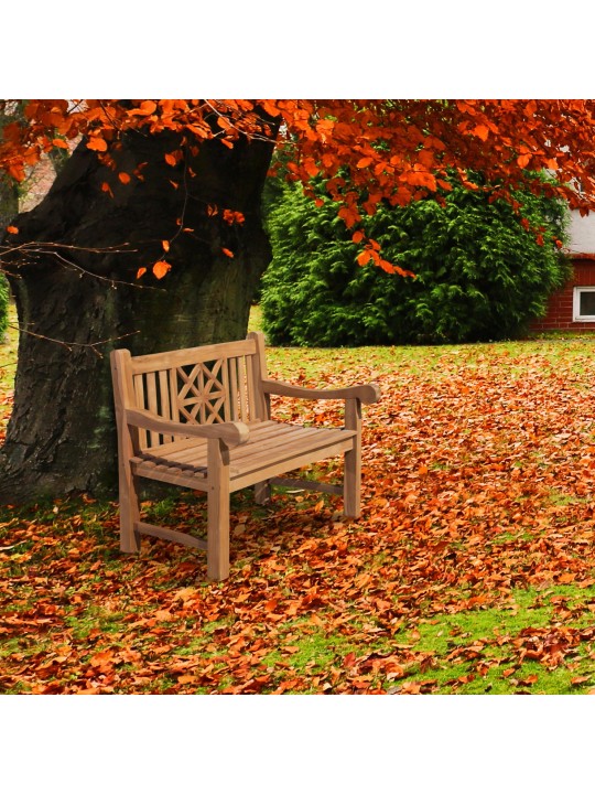 Banco de teca Florida 120 cm con funda, teca Banco de teca Florida 120 cm con funda, teca