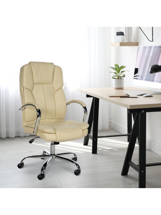 Silla de oficina BIG Xanthos, crema
