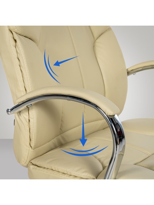 Silla de oficina BIG Xanthos, crema