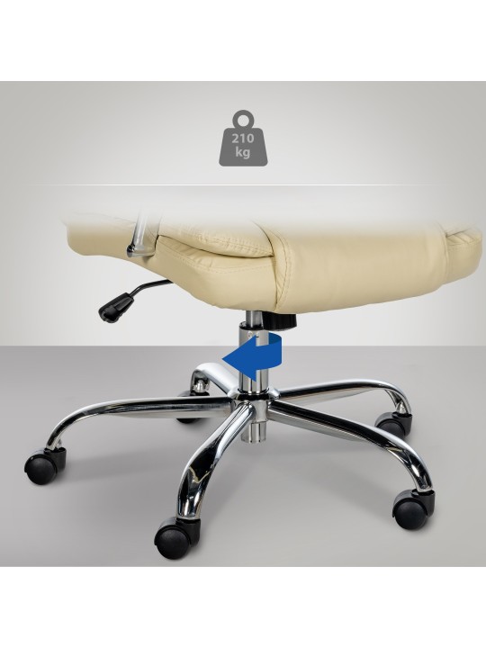 Silla de oficina BIG Xanthos, crema