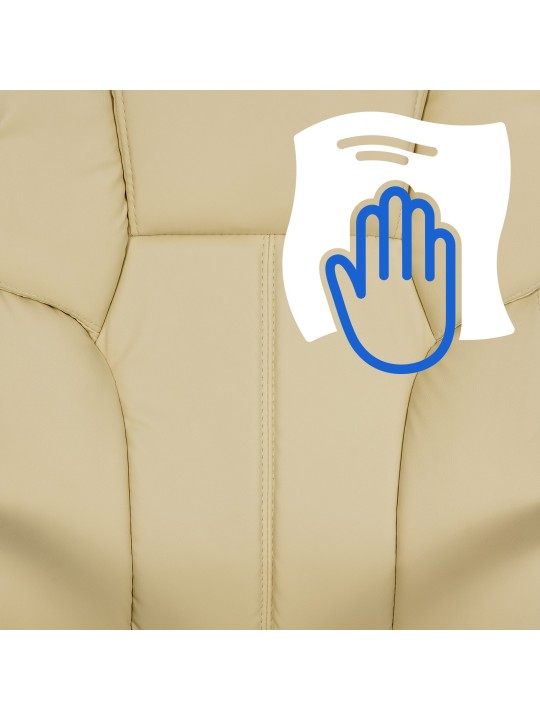 Silla de oficina BIG Xanthos, crema