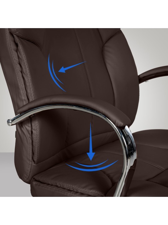 Silla de oficina BIG Xanthos, marrón