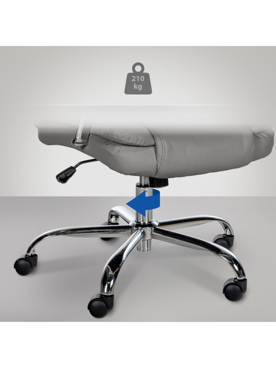 Silla de oficina BIG Xanthos, gris