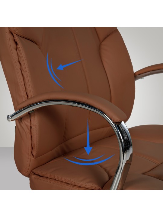 Silla de oficina BIG Xanthos, marrón claro