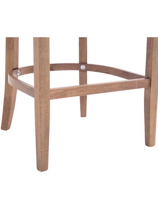 Taburete de bar tela Lakewood, luz antigua, gris claro