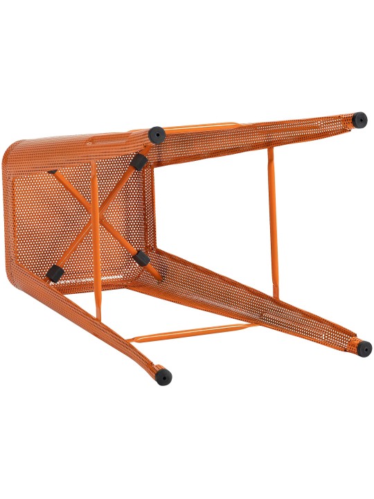 Taburete de bar Fletcher, naranja