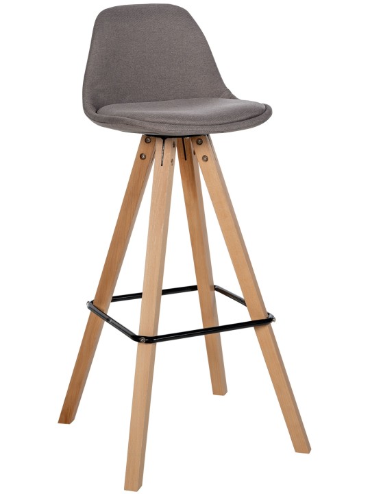 Taburete de bar Corbin tela Square natura, taupe