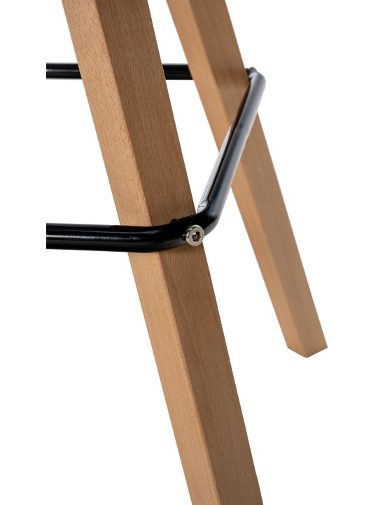 Taburete de bar Corbin tela Square natura, taupe