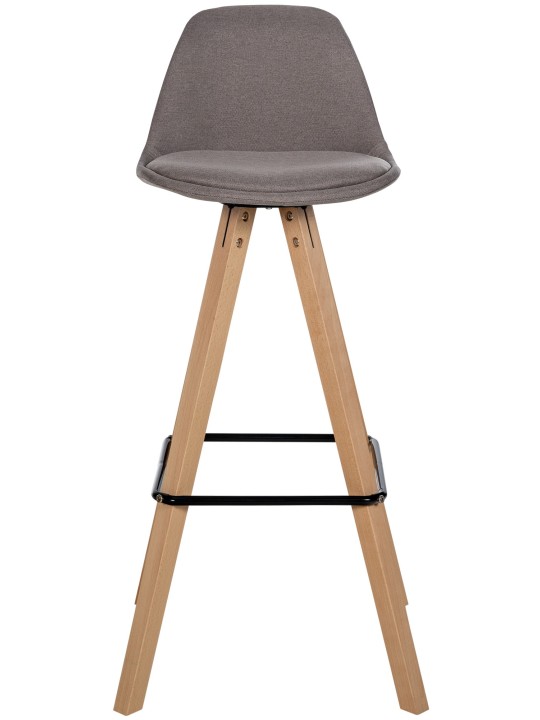 Taburete de bar Corbin tela Square natura, taupe