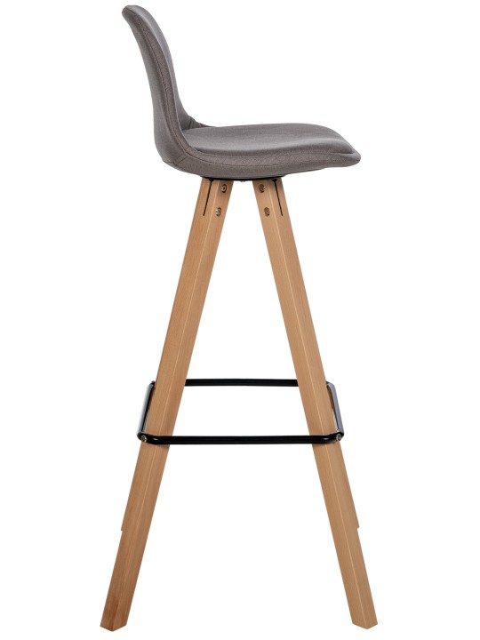 Taburete de bar Corbin tela Square natura, taupe