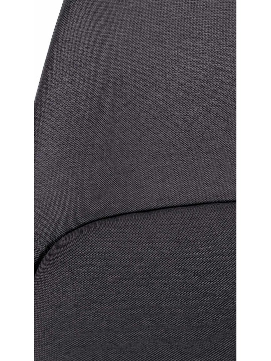 Taburete de bar Corbin tela Cuadrado, gris oscuro