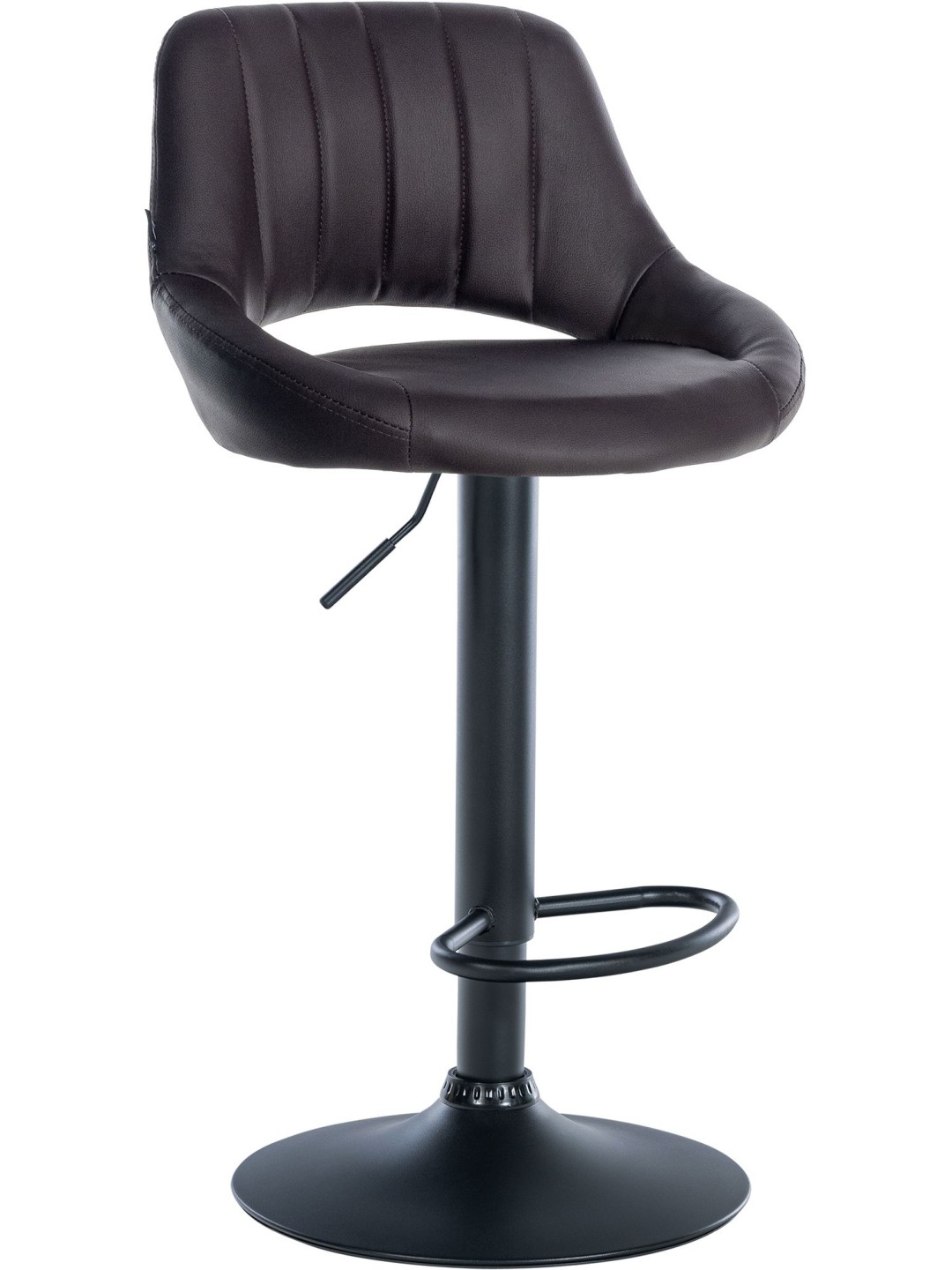 Taburete de bar Milet piel sintética, marrón