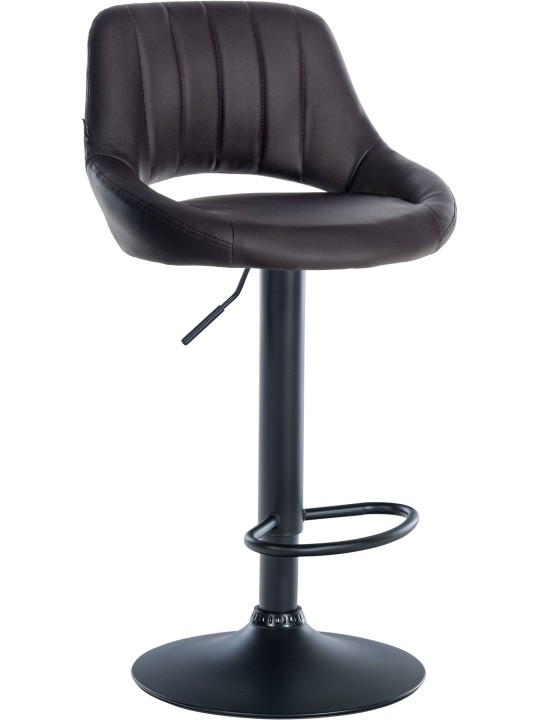 Taburete de bar Milet piel sintética, marrón