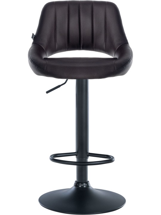 Taburete de bar Milet piel sintética, marrón